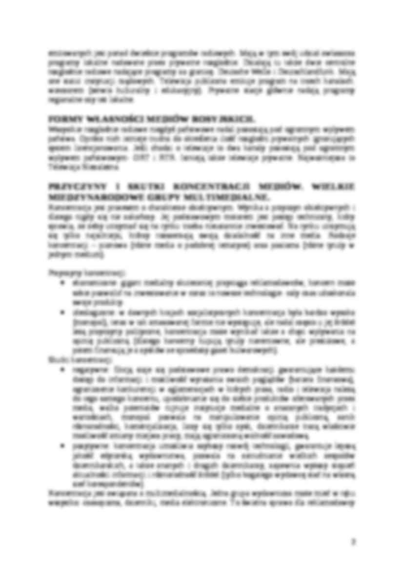 Zagraniczne systemy medialne - wykład - strona 2