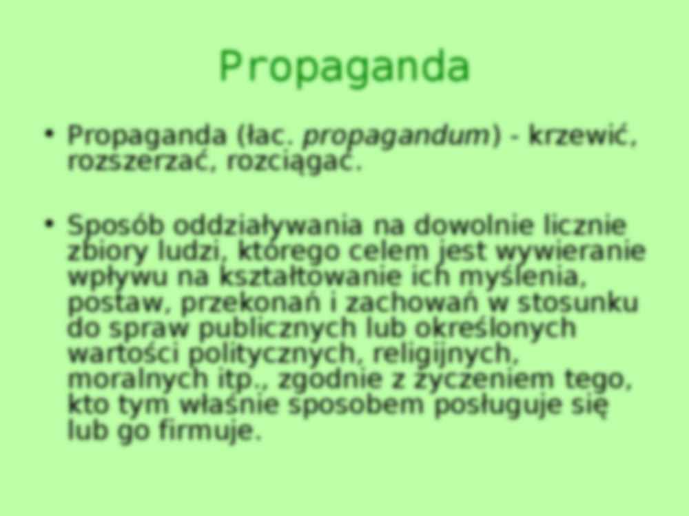 Prezentacja o propaganda - strona 3
