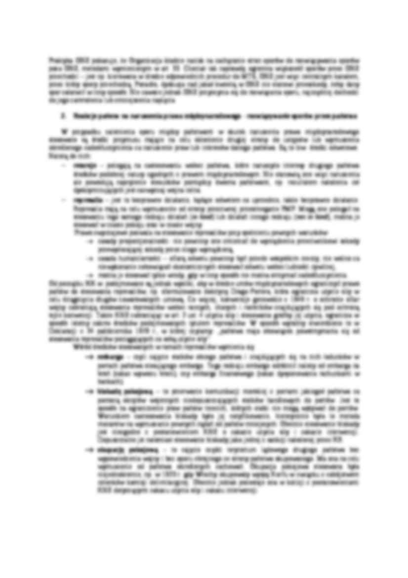  Reakcje państw i wspólnoty międzynarodowej na naruszenie prawa międzynarodowego - strona 2