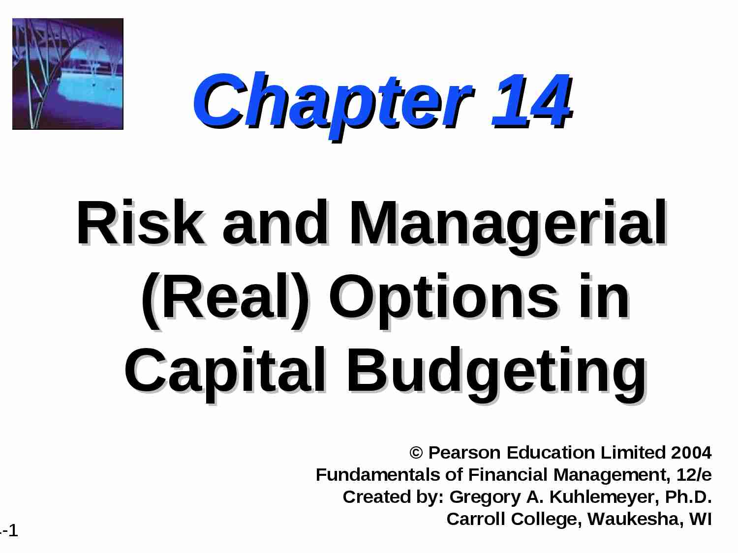 Ryzyko w projektach inwestycyjnych-cześć 1 - strona 1