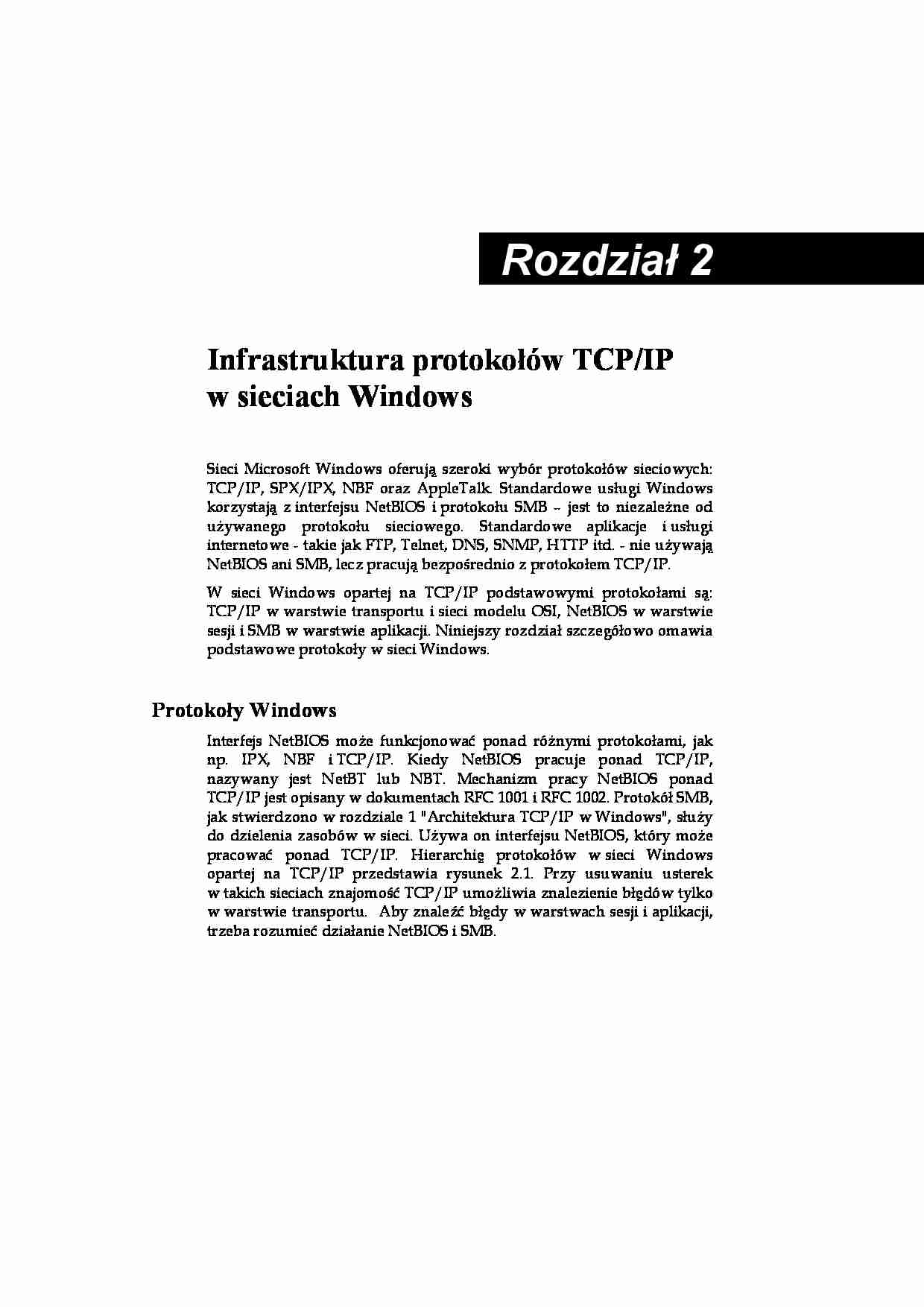Architektura TCP IP w Windows 2 - strona 1