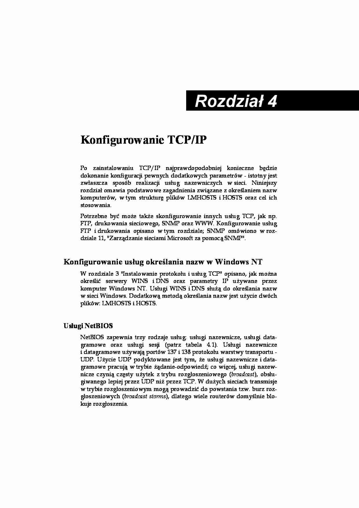 Architektura TCP IP w Windows 4 - strona 1
