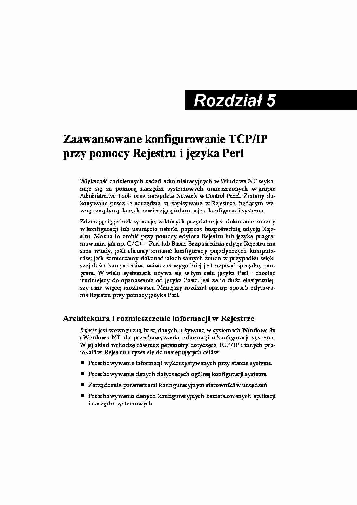 Architektura TCP IP w Windows 5 - strona 1