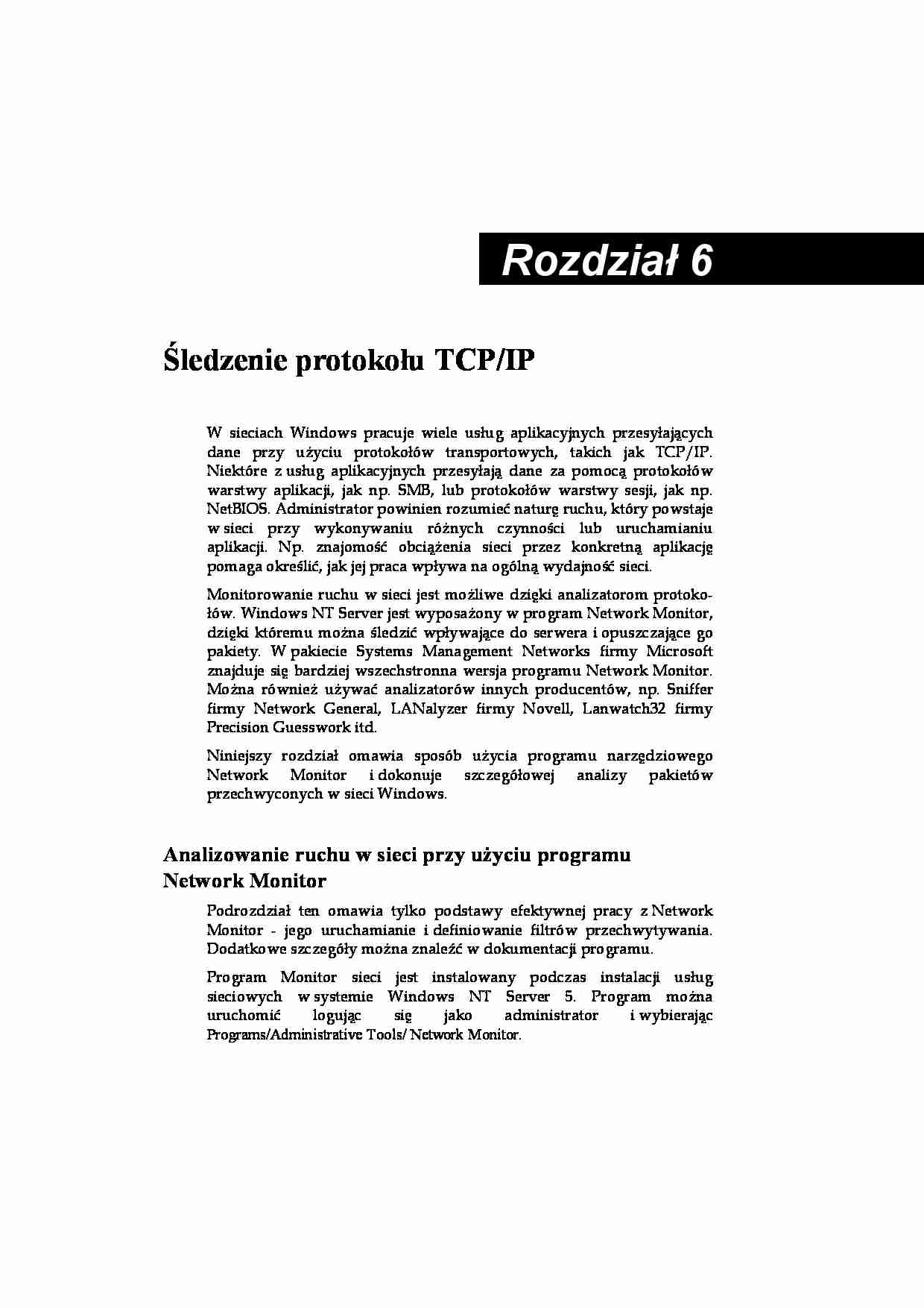 Architektura TCP IP w Windows 6 - strona 1