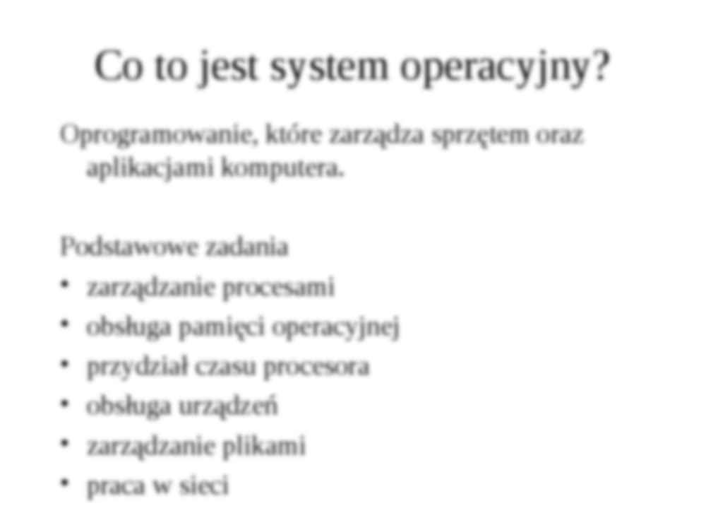 Teoretyczne podstawy systemów operacyjnych - strona 2