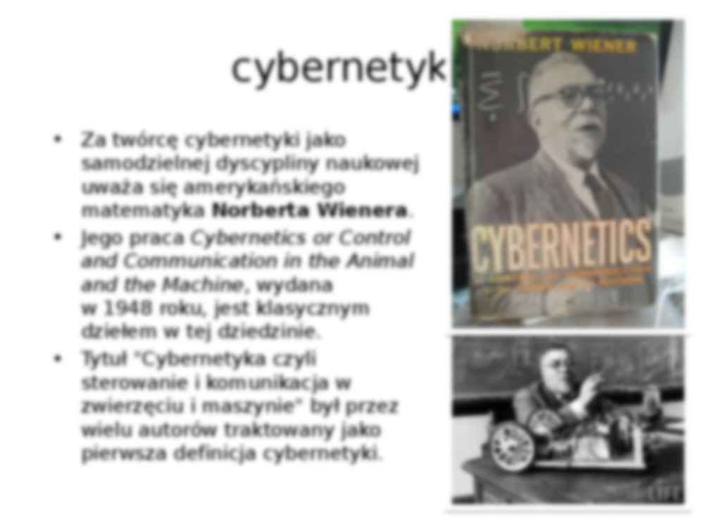Podstawy cybernetyki - prezentacja - strona 2