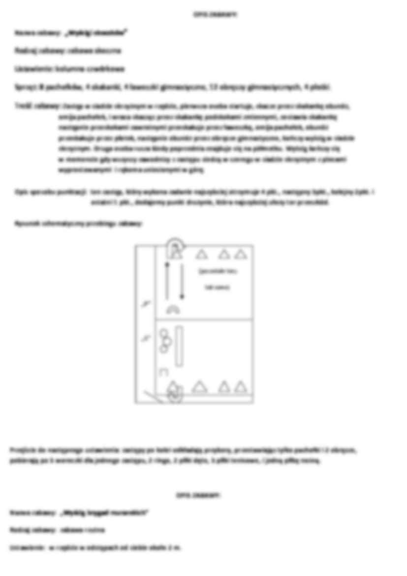 Gry i zabawy ruchowe - konspekt - Składnica drewna - Tworzenie kół i szeregów - strona 2