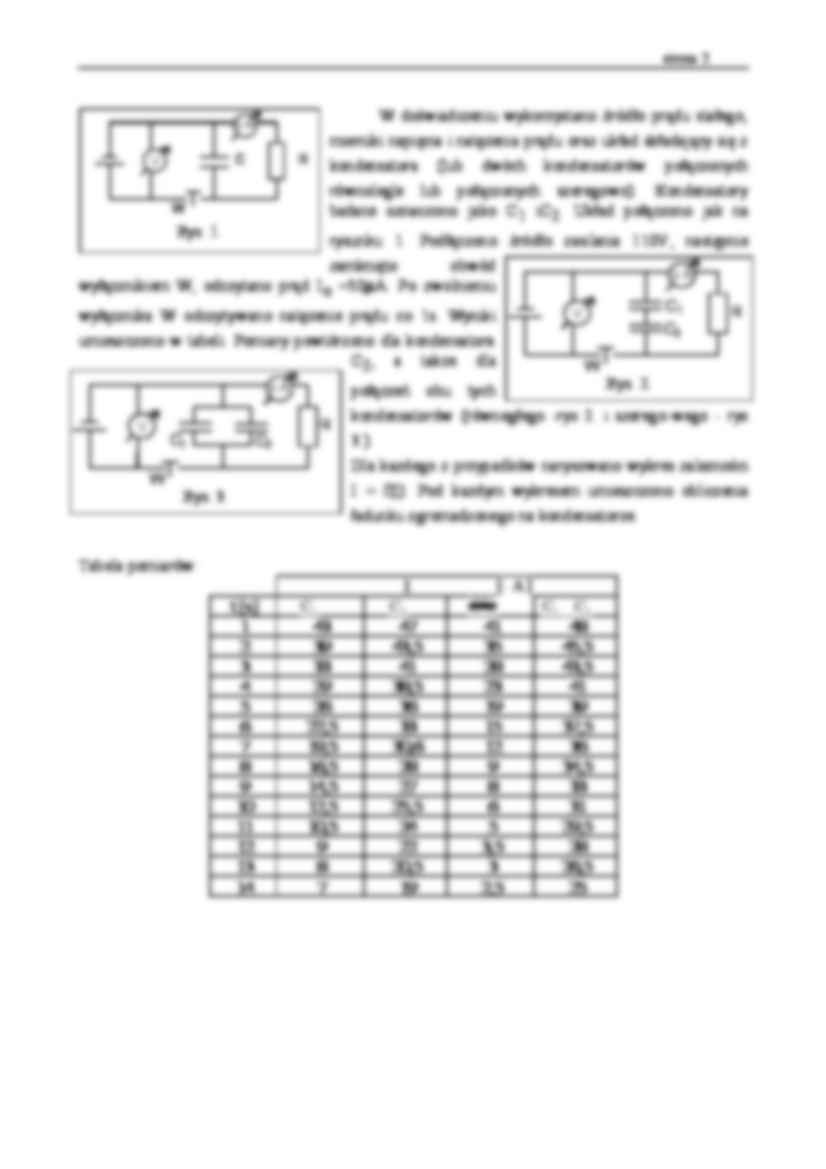 Pomiar ładunku i pojemności elektrycznej kondensatora - strona 2