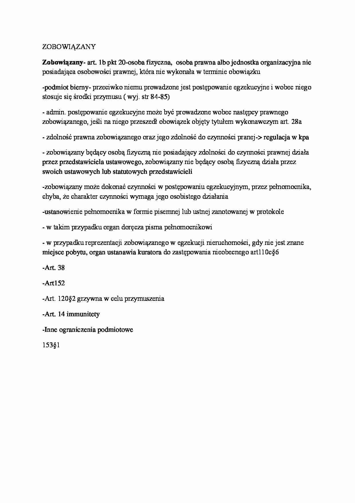 Postępowanie administracyjne - zobowiązany - strona 1