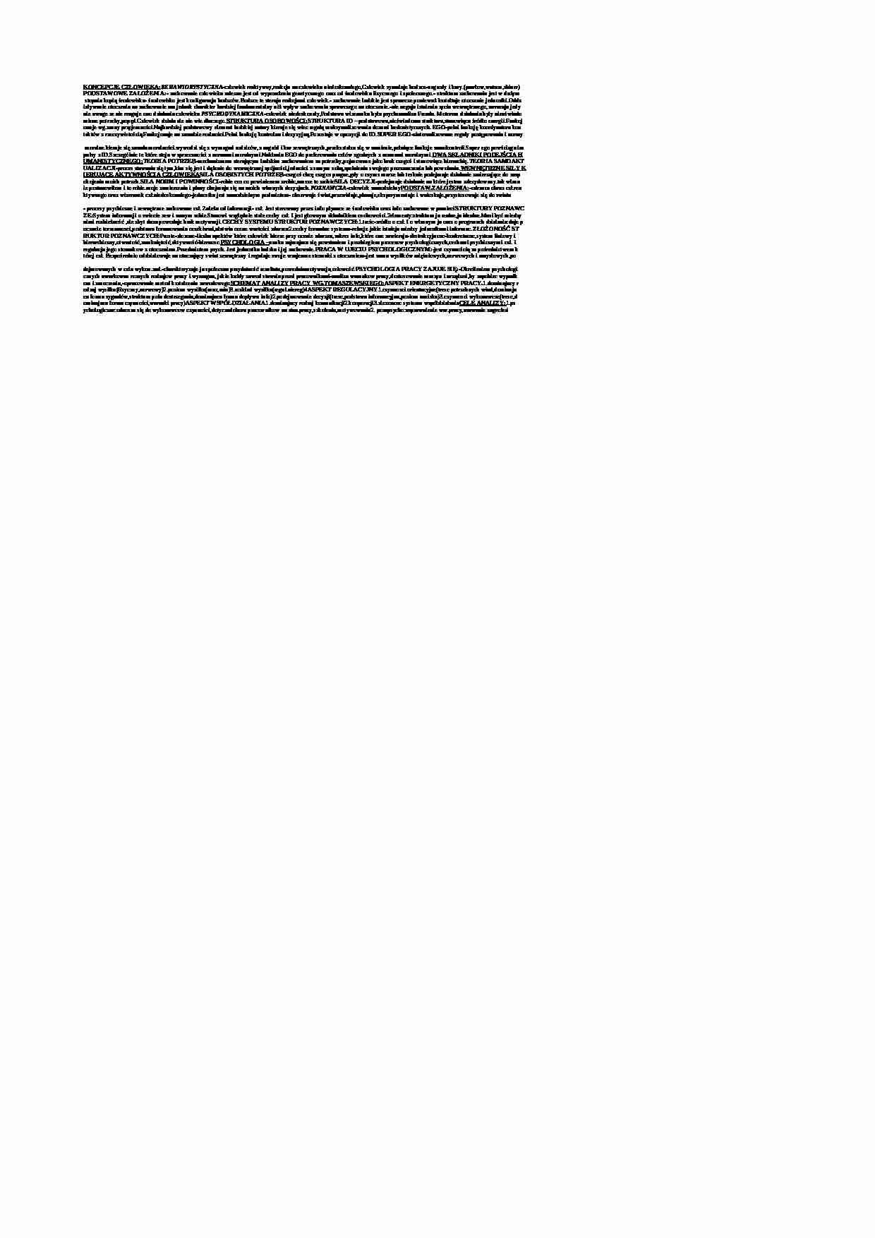 Psychologia pracy-ściąga - strona 1