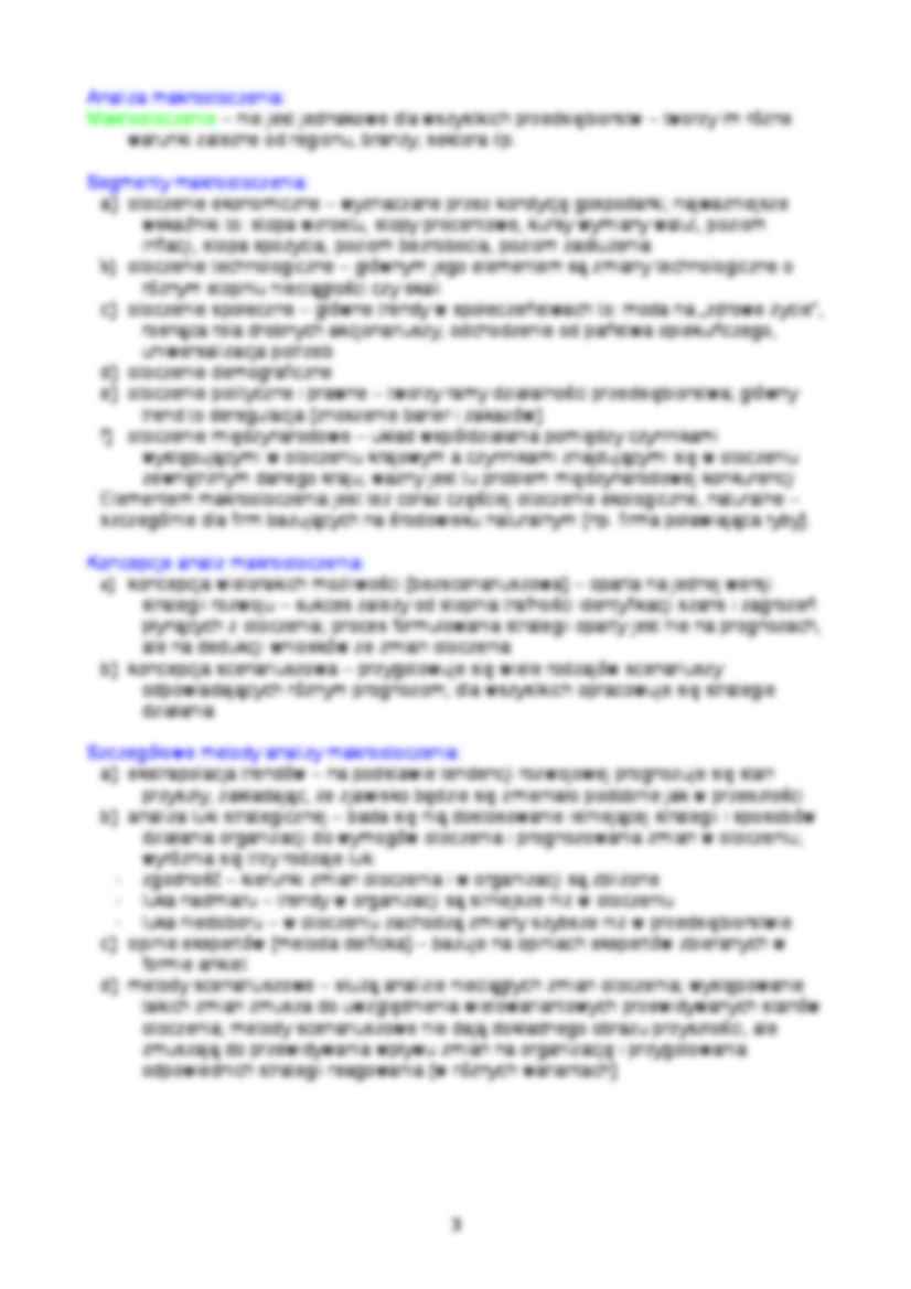 Zarządzanie strategiczne - wykłady - strona 3