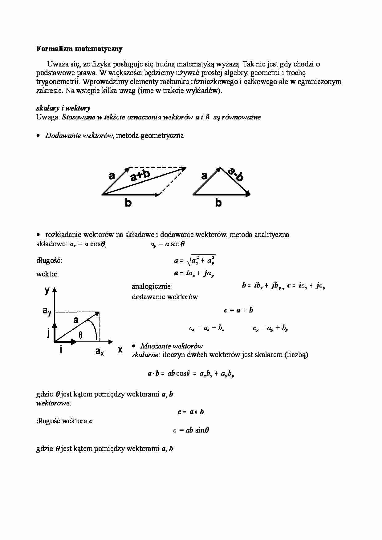 Fizyka - formalizm matematyczny - strona 1