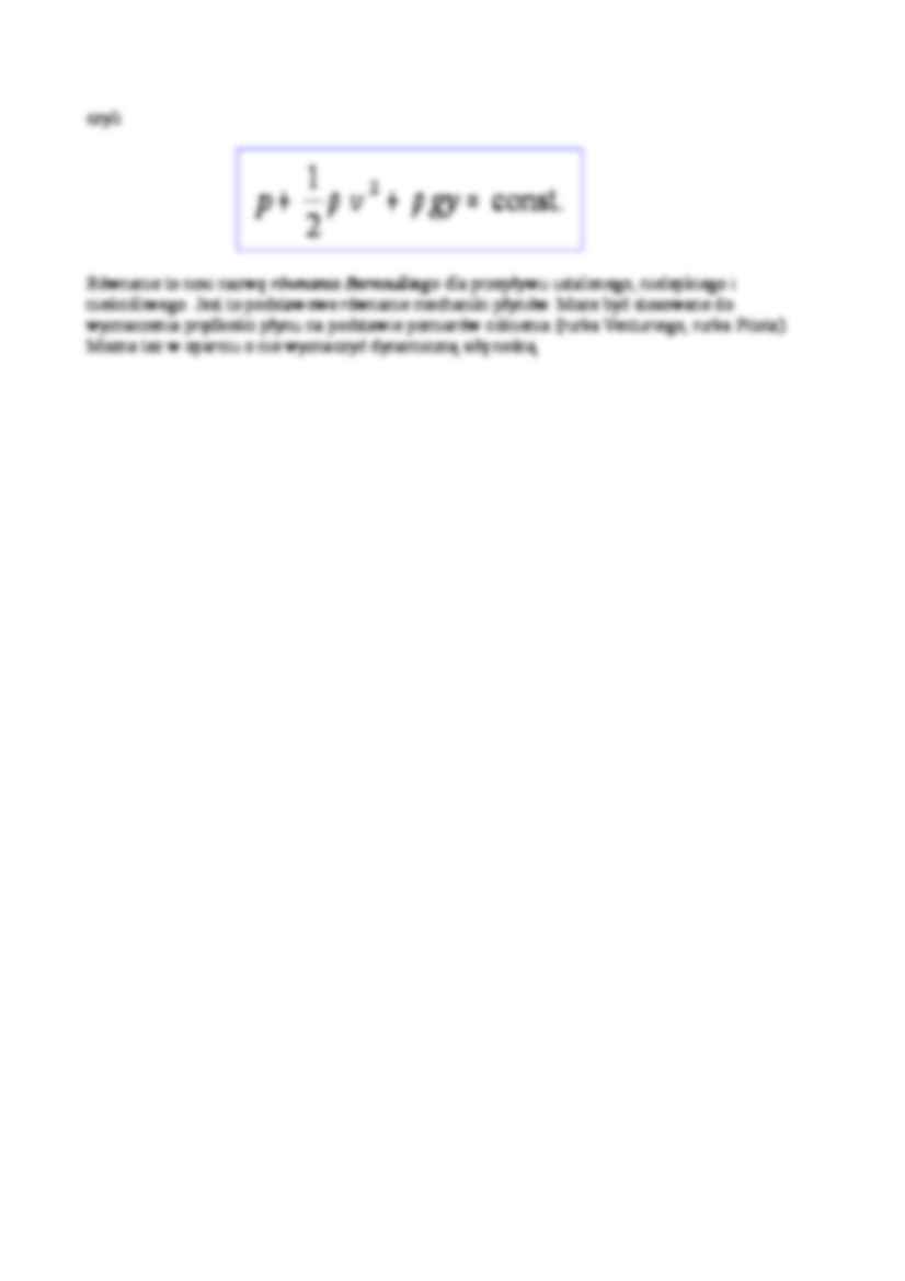 Fizyka - Równanie Bernoulliego - strona 2