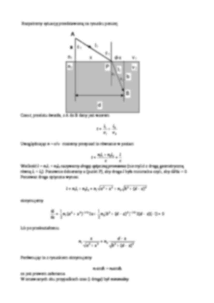 Fizyka - zasada Fermata - strona 2