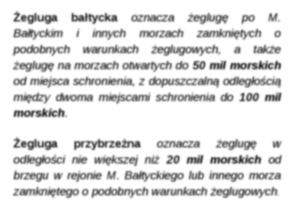 Rodzaje żeglugi w polskim prawie - strona 2