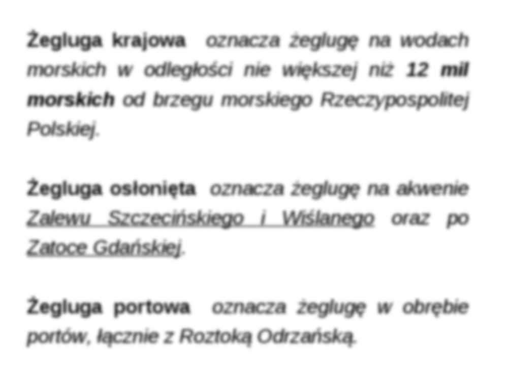 Rodzaje żeglugi w polskim prawie - strona 3