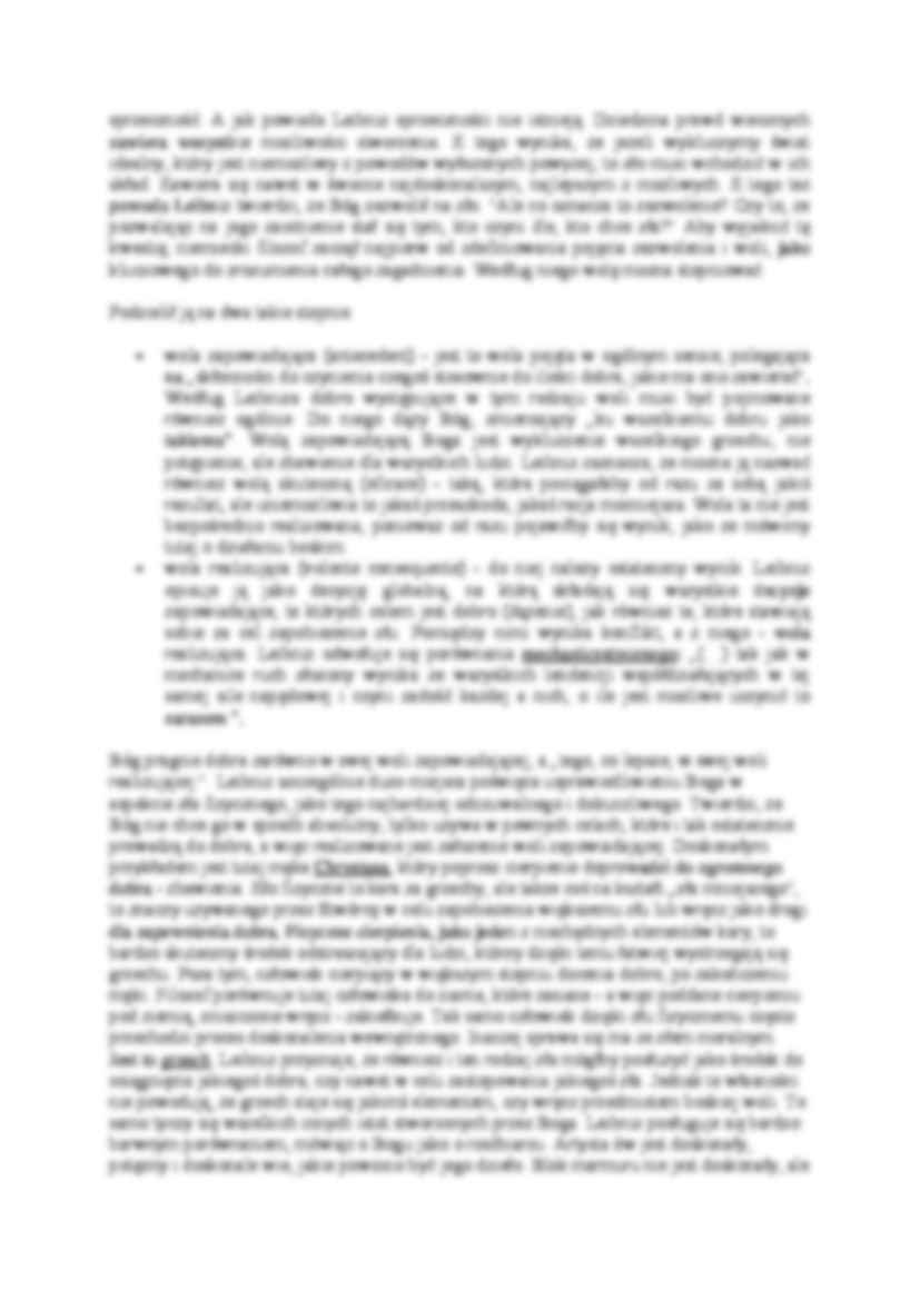 Teodycea Leibniza - definicja - strona 2