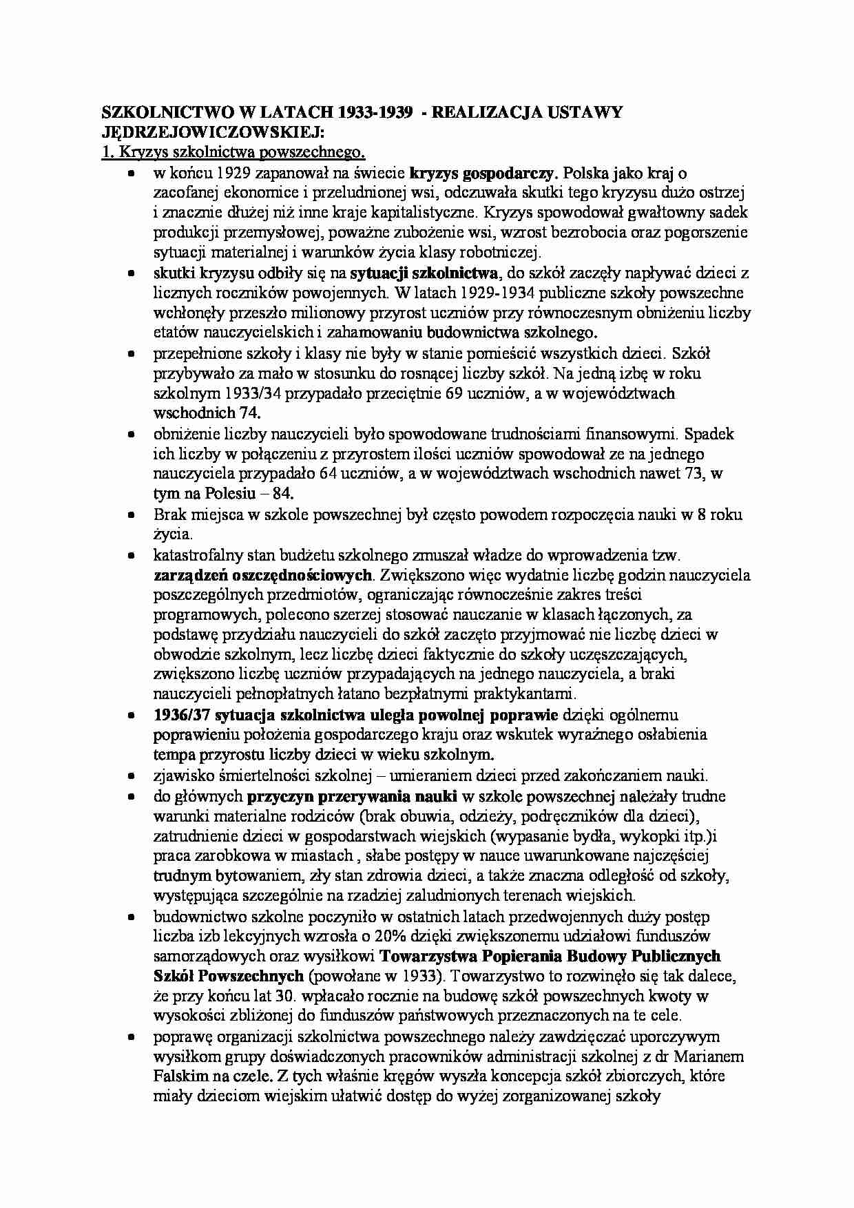 Realizacja ustawy Jędrzejewicza - strona 1