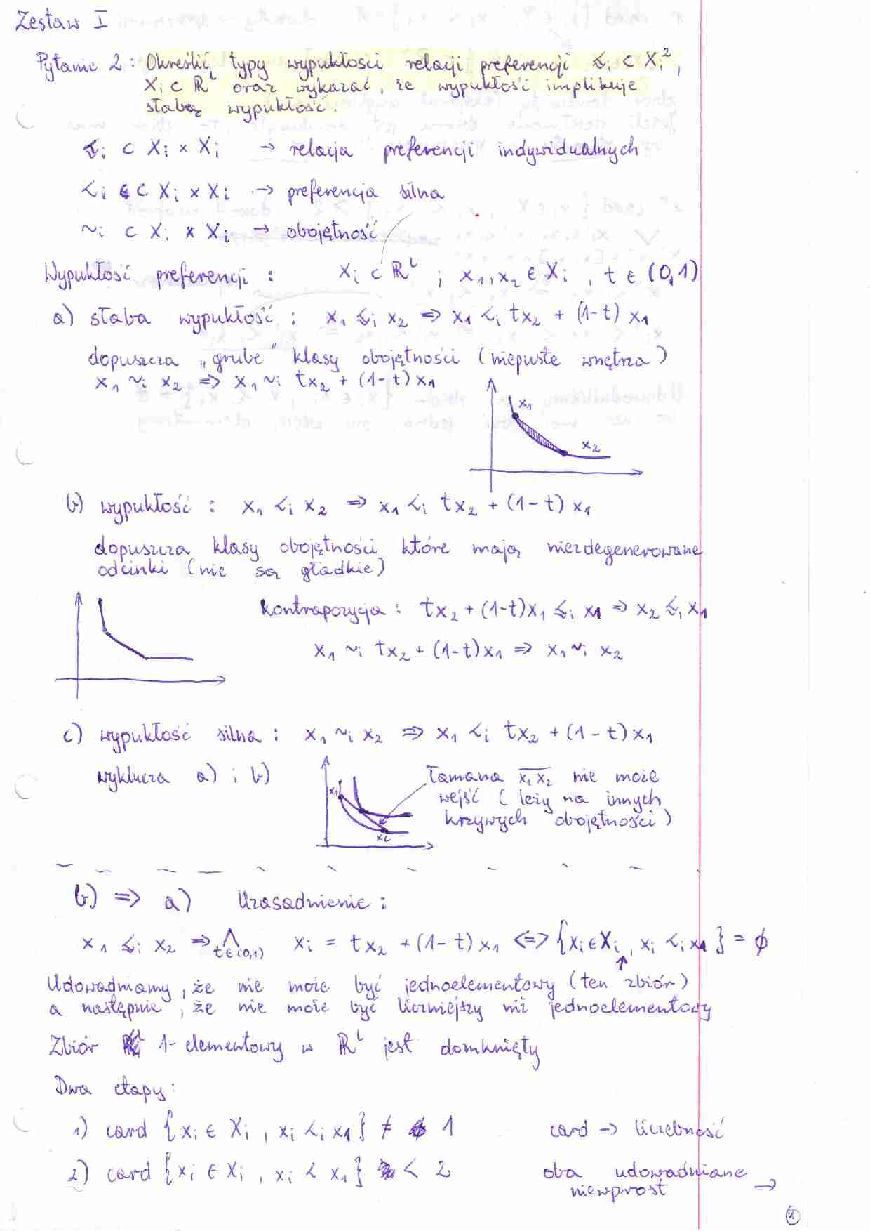 Ekonomia matematyczna - egzamin, prof. Malawski - strona 1