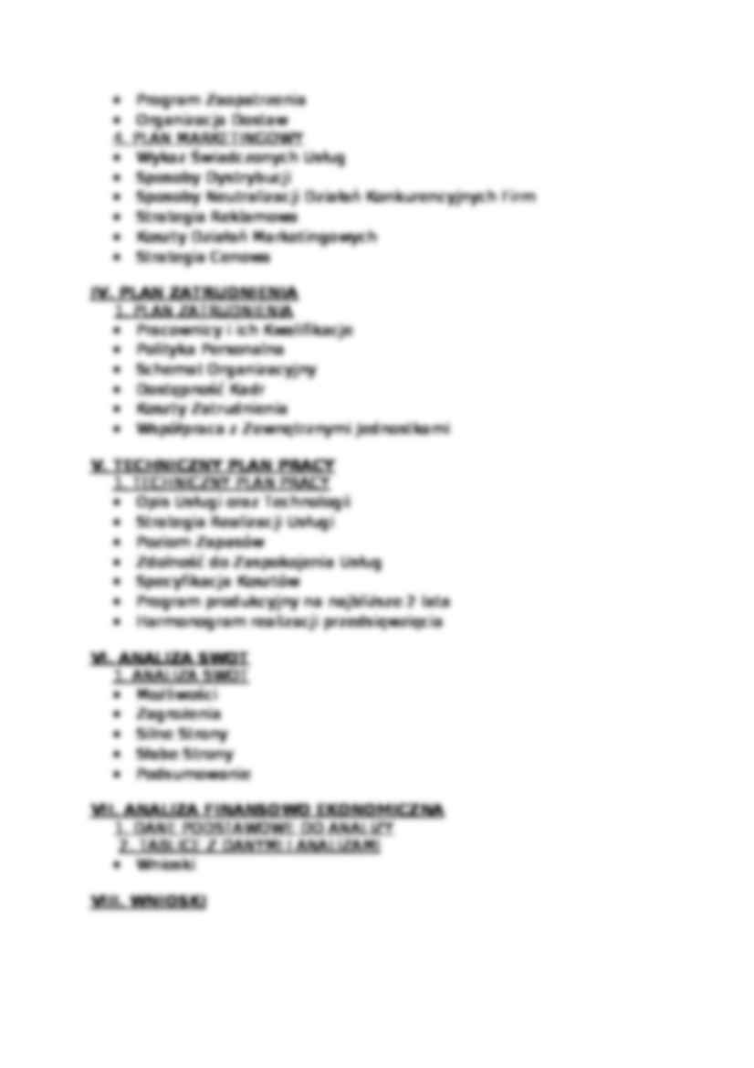 Biznes plan - Net line - prezentacja przedsiębiorstwa - strona 3