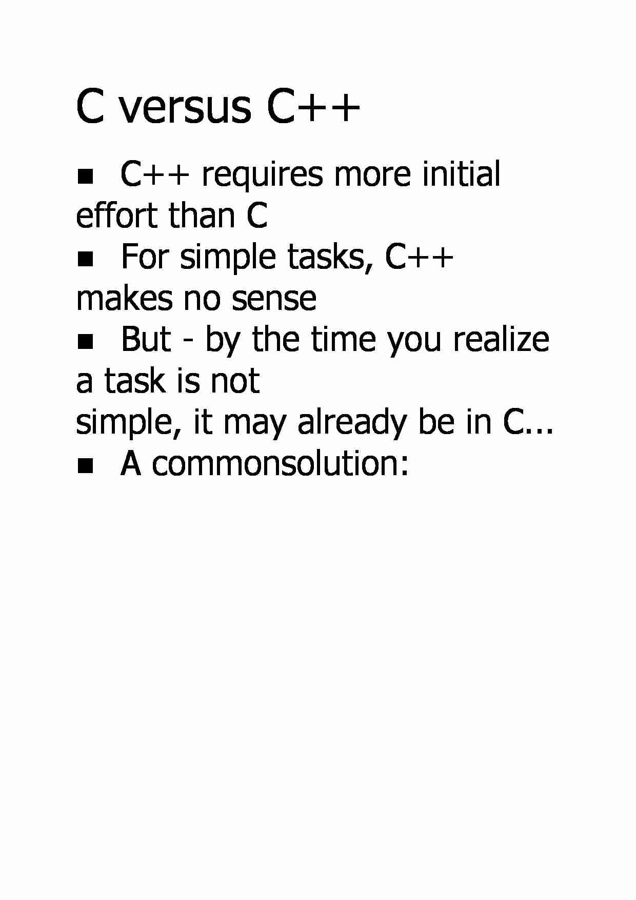 C versus C++ - strona 1