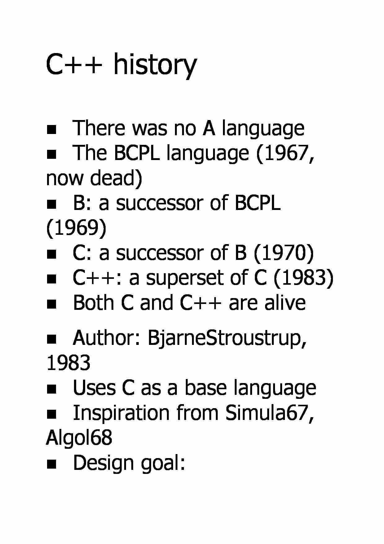 C++ history - strona 1