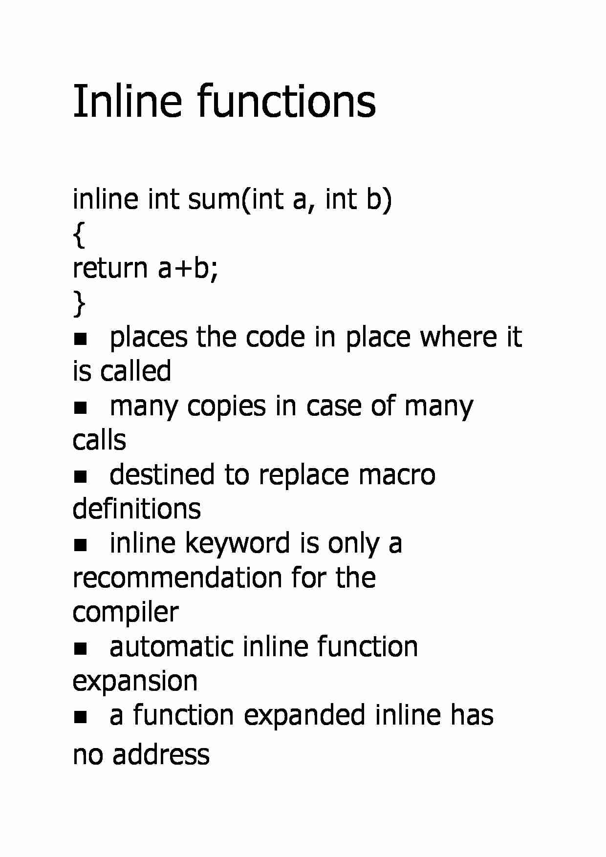 Inline functions - strona 1