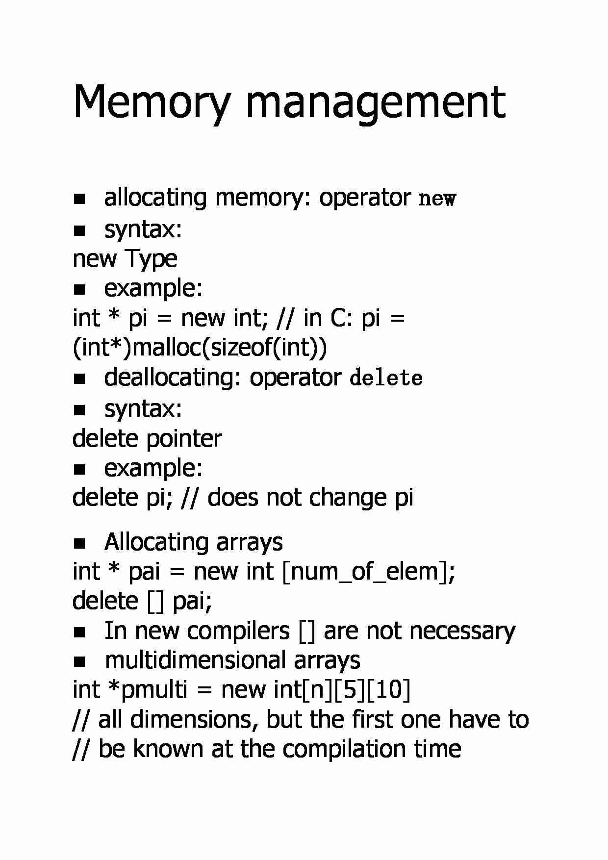 Memory management - strona 1