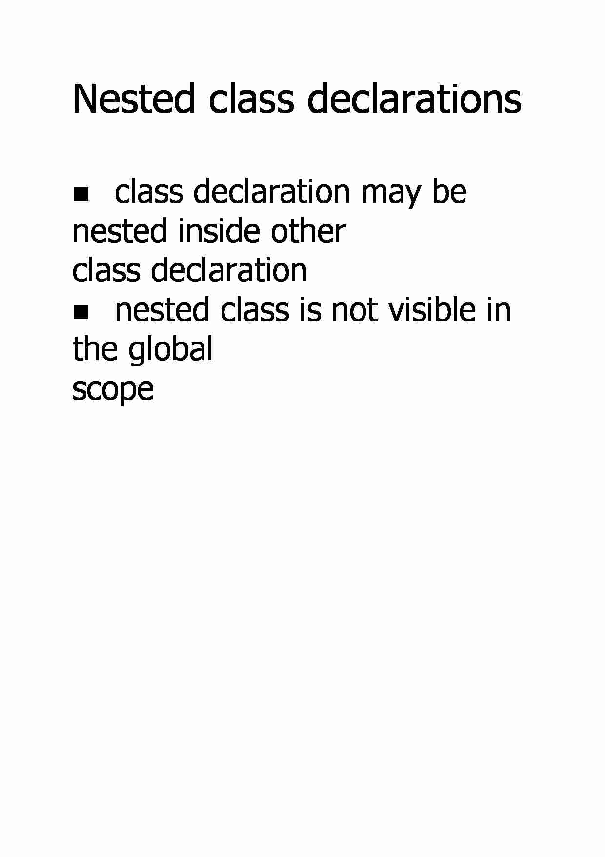 Nested class declarations - strona 1