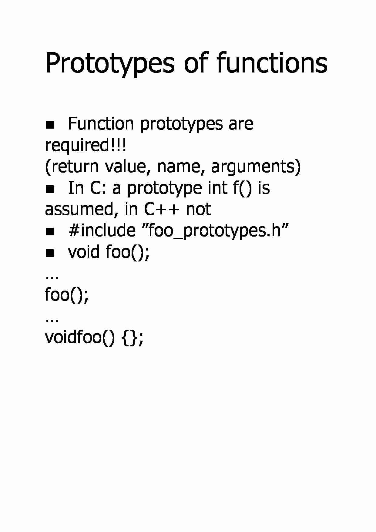 Prototypes of functions - strona 1