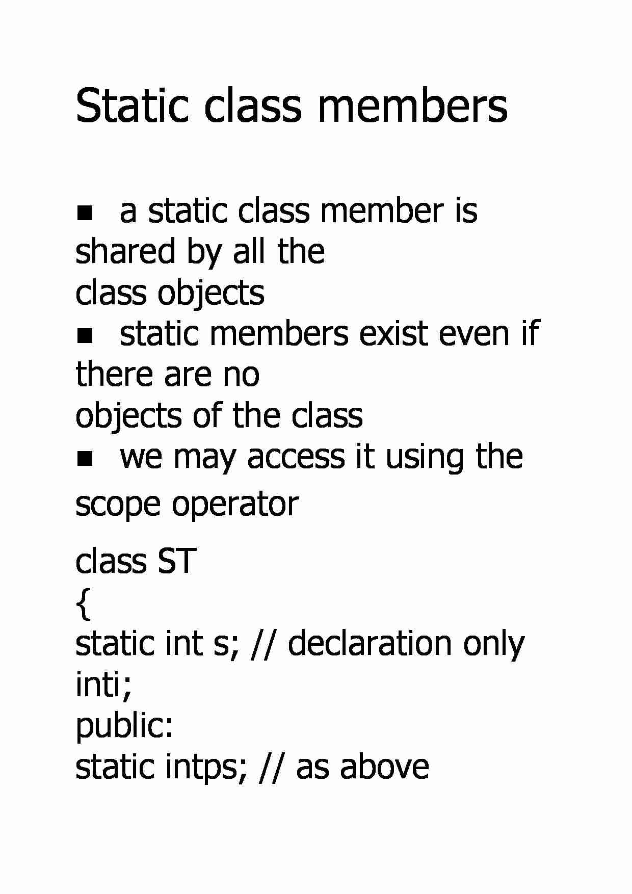 Static class members - strona 1