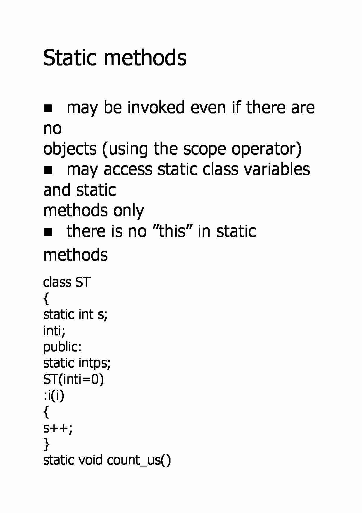 Static methods - strona 1