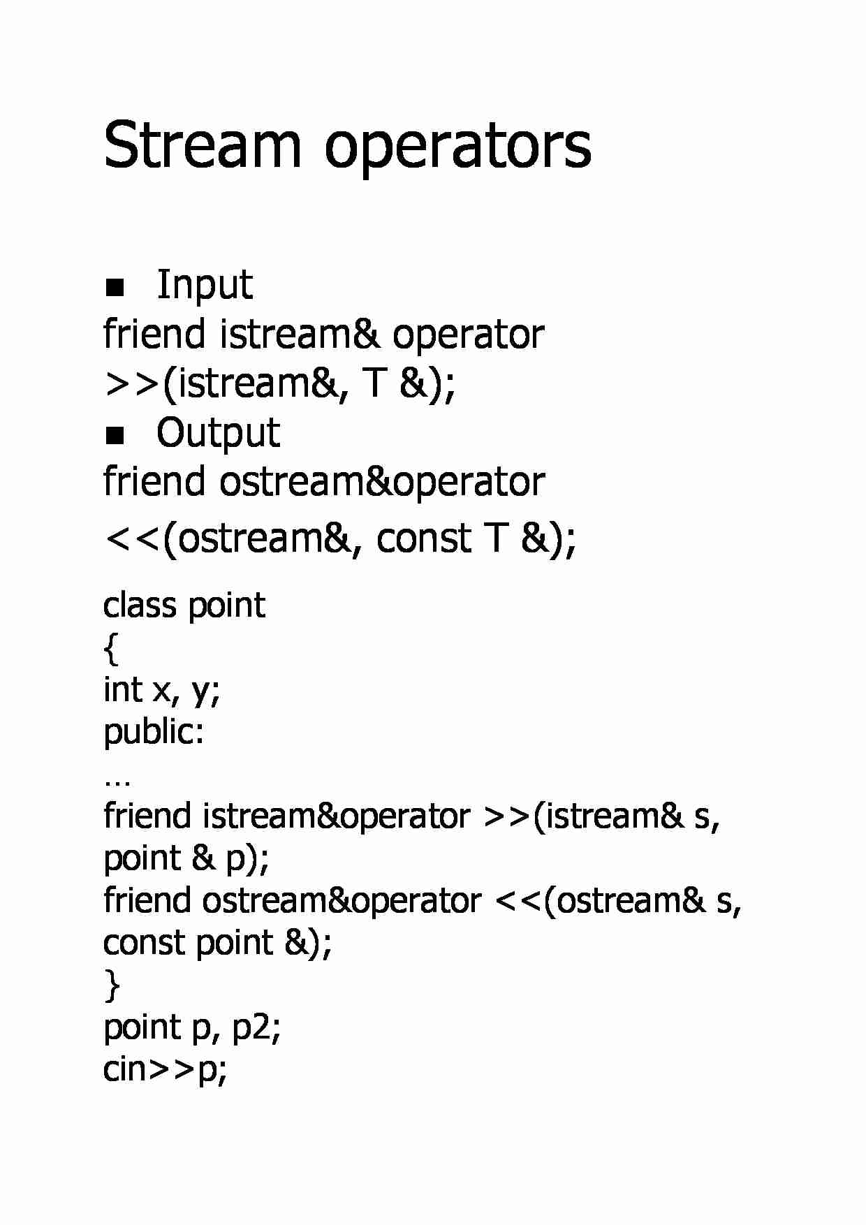 Stream operators - strona 1