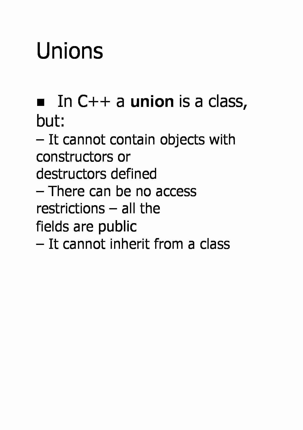 Unions - strona 1