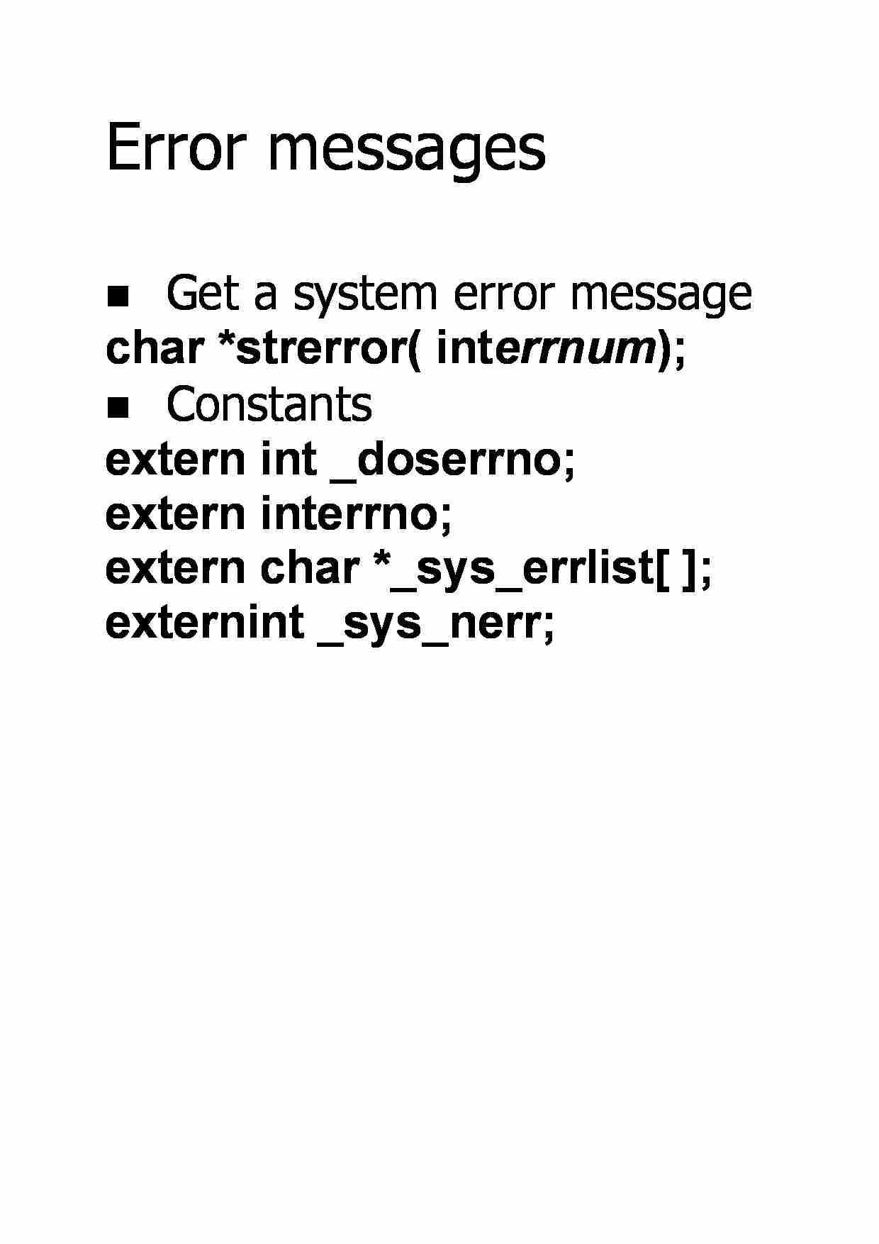 Error messages - strona 1