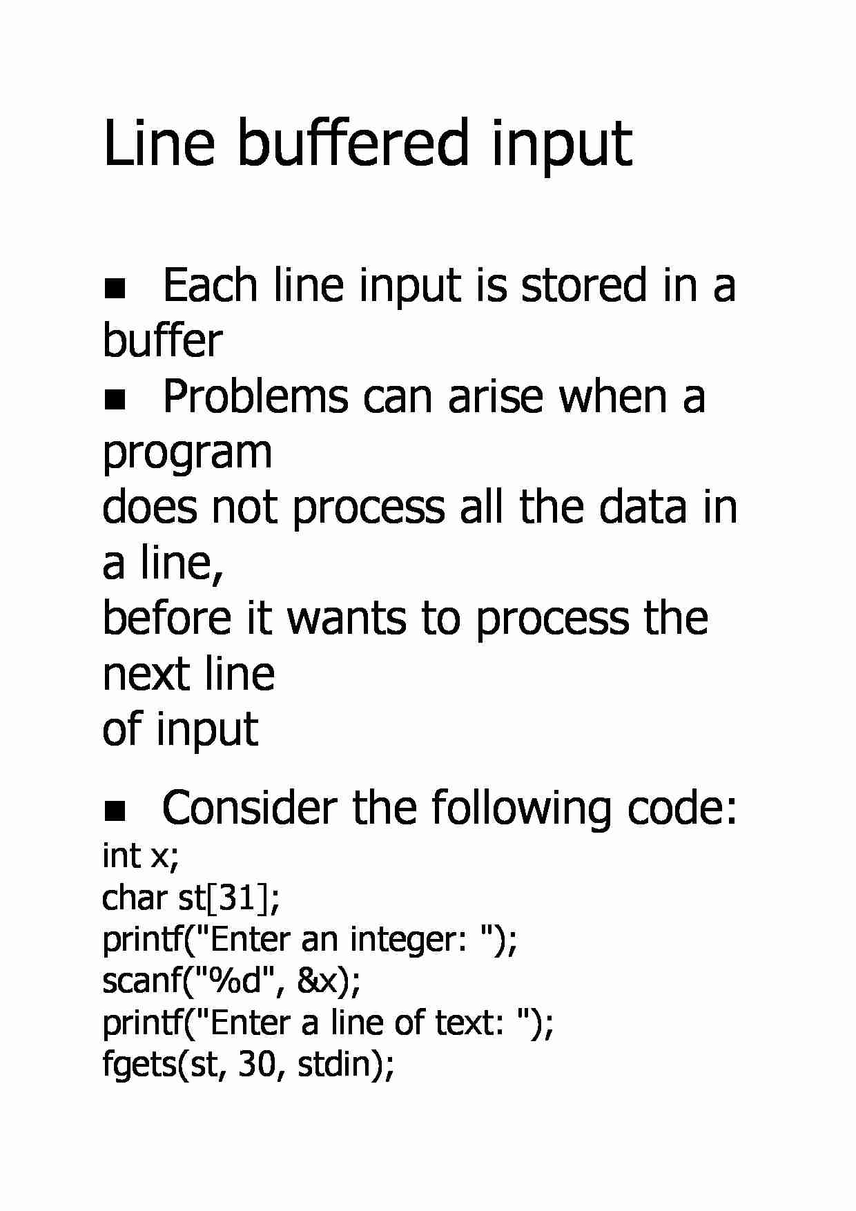 Line buffered input - strona 1