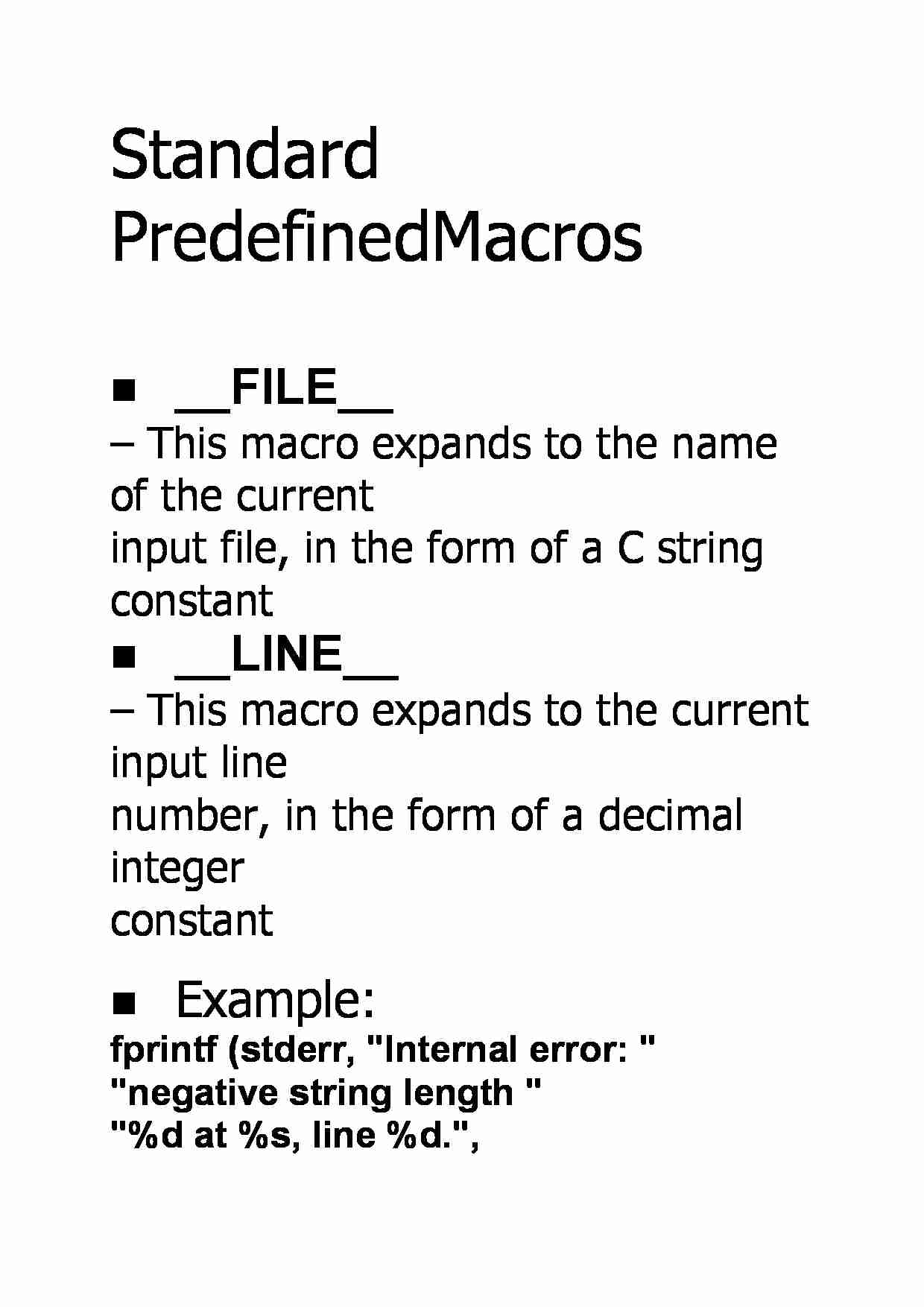 Standard Predefined Macros - strona 1