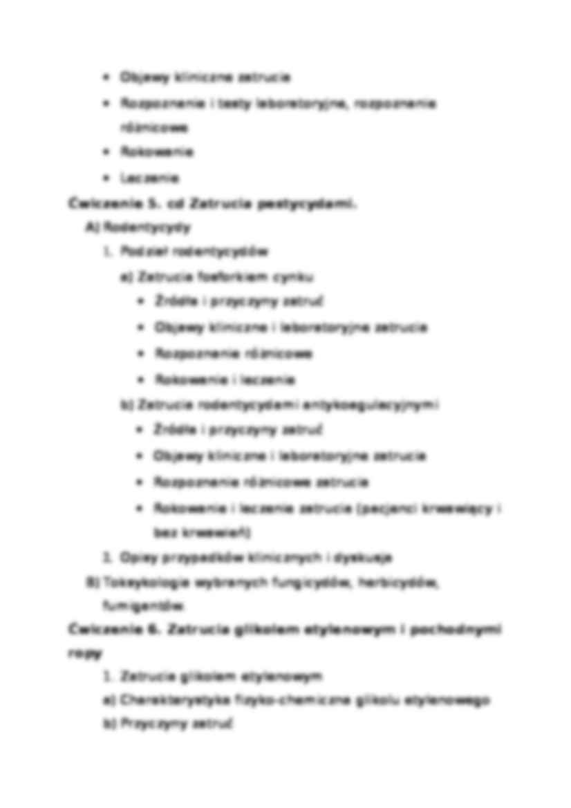 Toksykologia weterynaryjna - notatki z ćwiczeń - strona 3