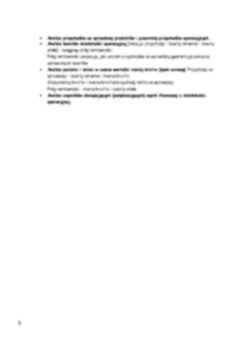 Analiza efektywnosci działalnosci gospdarczej przedsiębiorstwa - strona 2