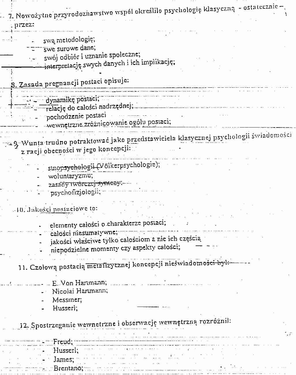 Historia My?li Psychologicznej, pytania 2 - strona 1