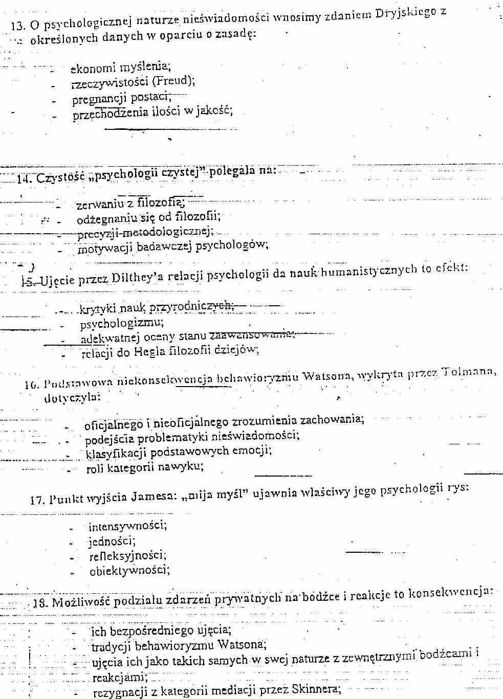 Historia My?li Psychologicznej, pytania 3 - strona 1