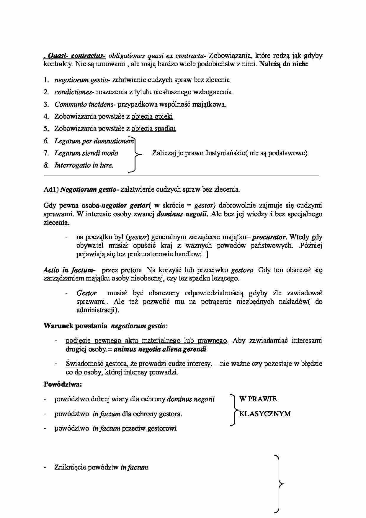 Quasi-contractus - strona 1