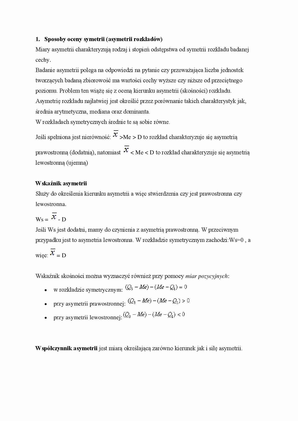 Sposoby oceny symetrii - strona 1