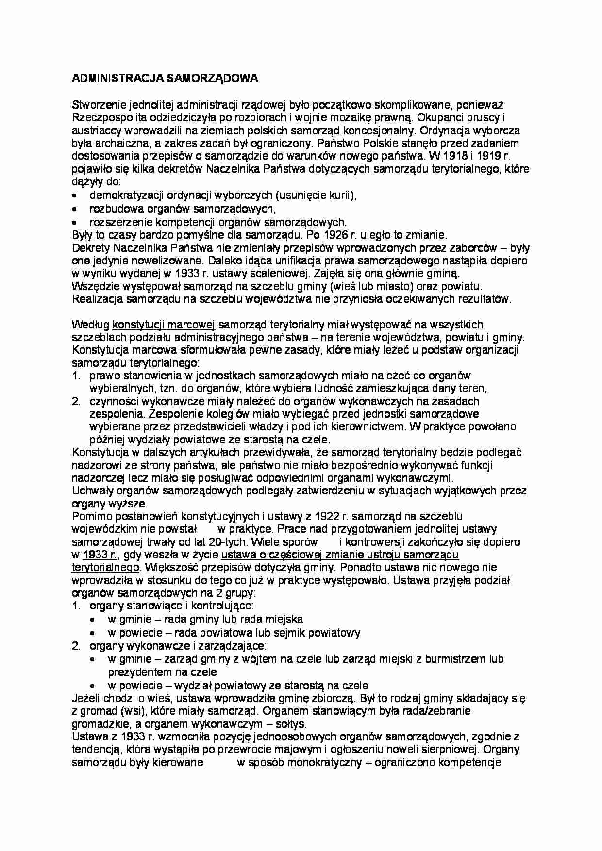 Administracja samorządowa - Samorząd gospodarczy - strona 1