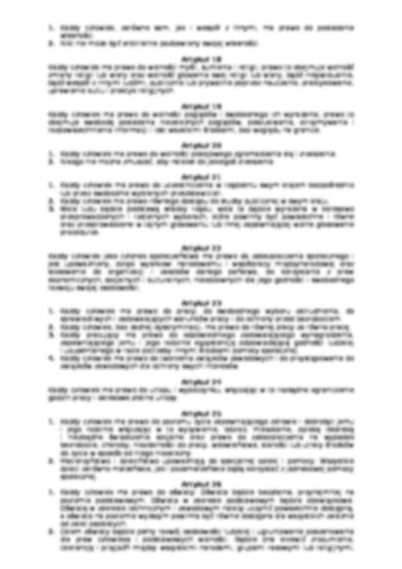 Deklaracja praw człowieka  1948 - strona 3