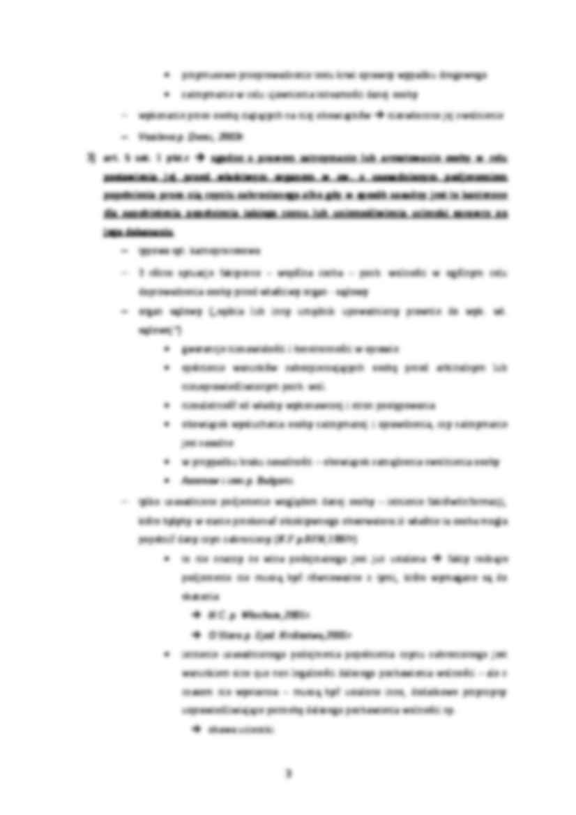 Prawo do wolności i bezpieczeństwa osobistego - notatki z wykładu - strona 3