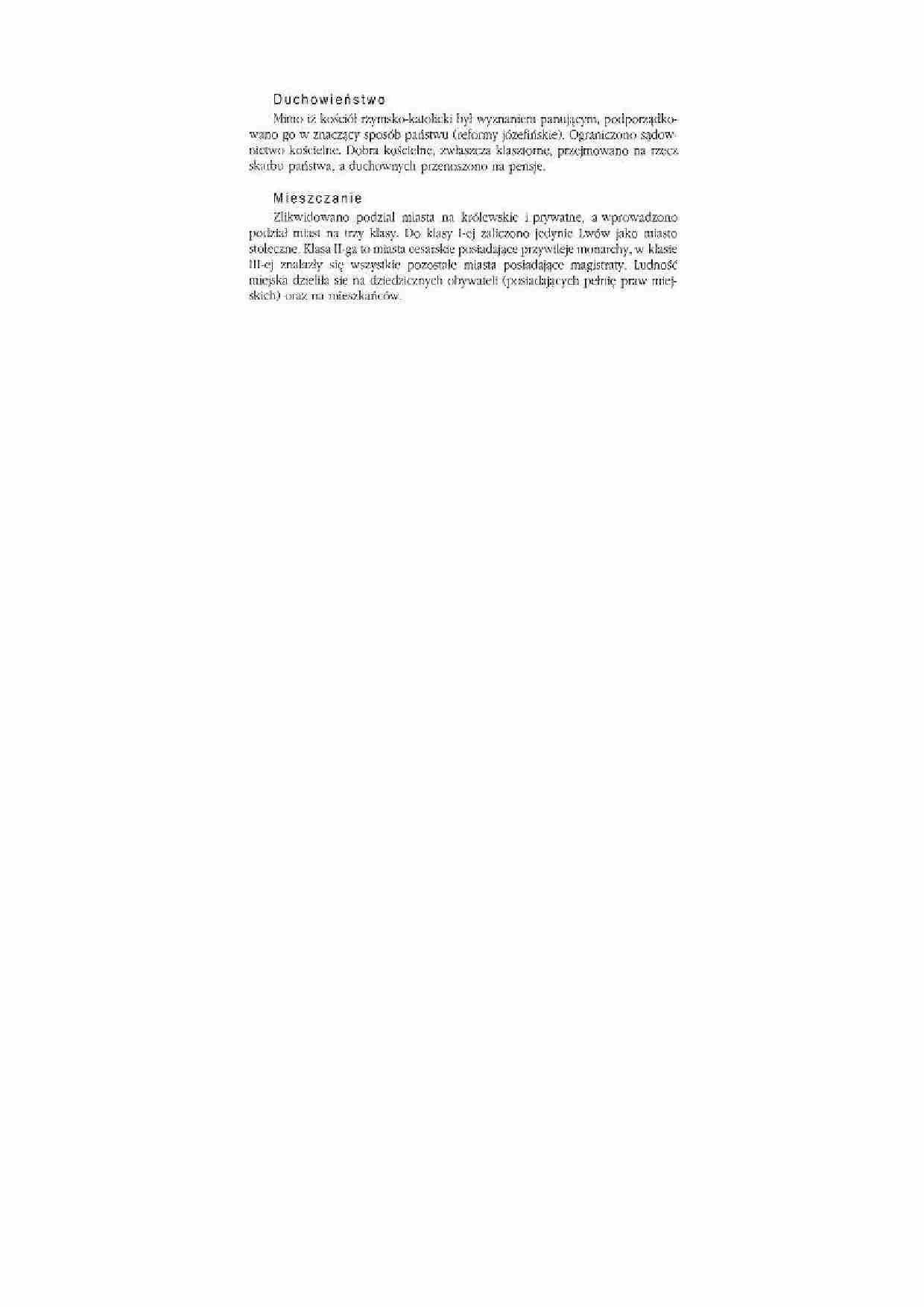 Zabór austriack i- duchowieństwo, mieszczanie - strona 1