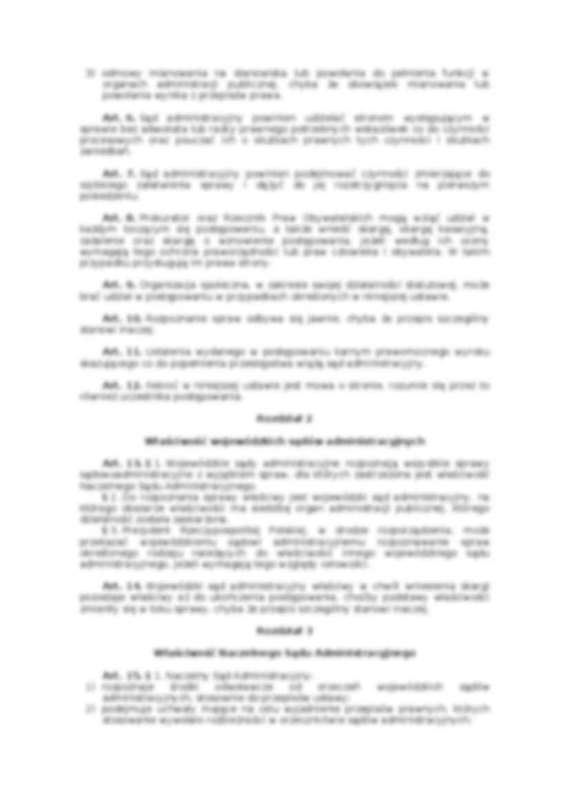 Ustawa o postępowaniu przed sądami administracyjnymi - strona 2