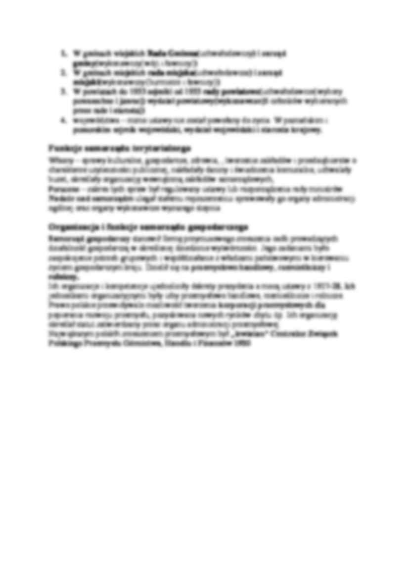 II Rzeczpospolita - Samorząd terytorialny i gospodarczy - strona 2