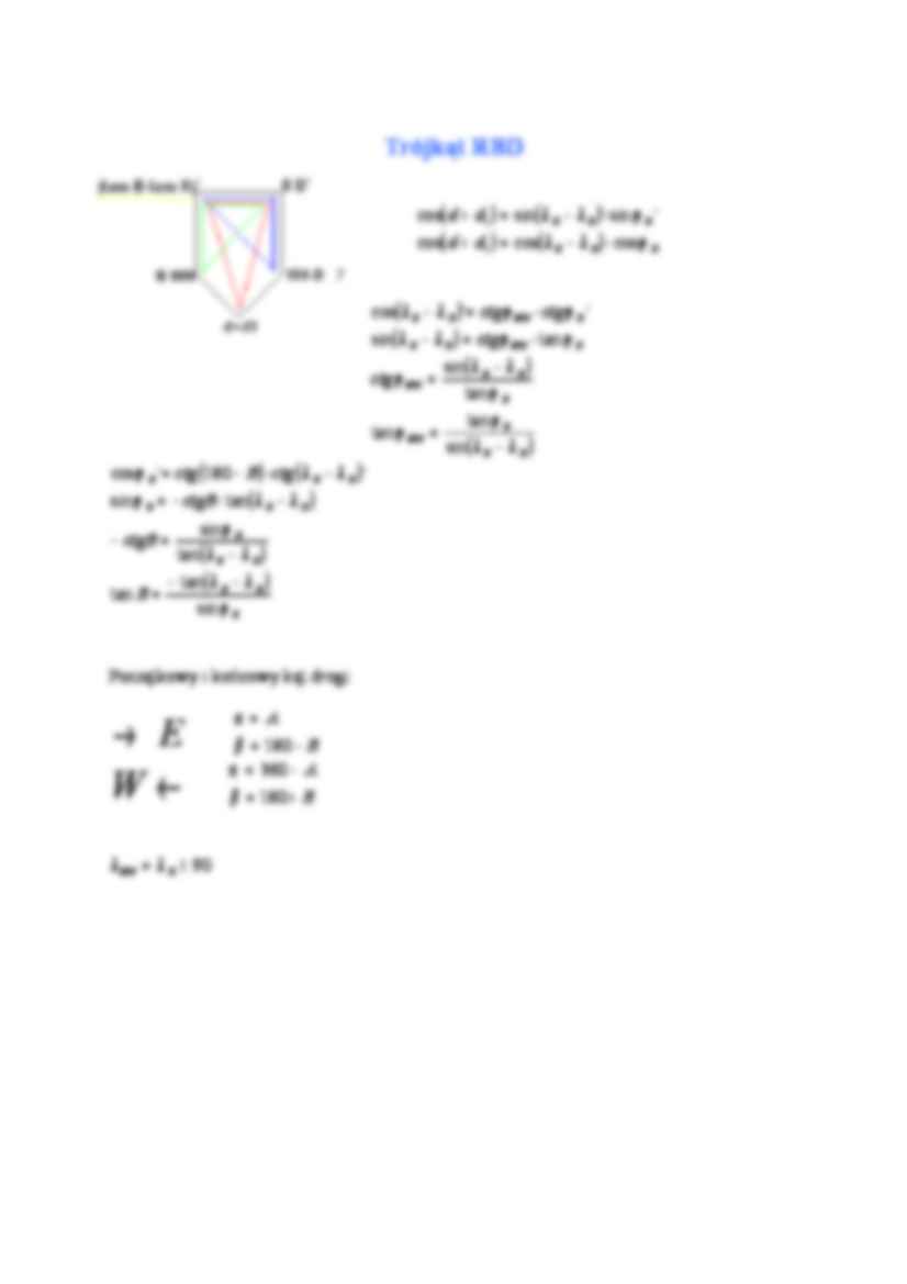 ORTODROMA - metoda równikowa - Funkcje trygonometryczne - strona 2